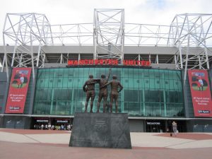 winning mentality and teamwork - picture of Old Trafford for Gary Neville interview